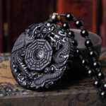 Obsidian Yin Yang Necklace