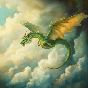 Green Dragon Flying